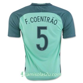 Camisolas de Futebol Portugal F COENTRAO Equipamento Alternativa Euro 2016