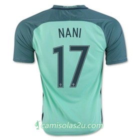 Camisolas de Futebol Portugal NANI Equipamento Alternativa Euro 2016