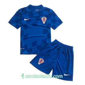 Camisolas de Futebol Croácia Criança Equipamento Alternativa Euro 2016