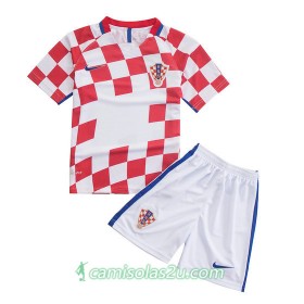 Camisolas de Futebol Croácia Criança Equipamento Principal Euro 2016