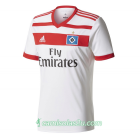 Camisolas de Futebol Hamburger Sport-Verein Equipamento Principal 2017/18 Manga Curta