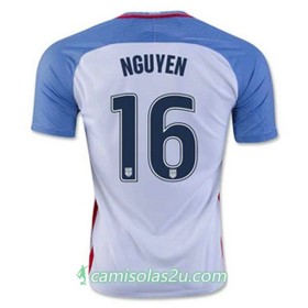 Camisolas de Futebol Estados Unidos NGUYEN Equipamento Principal 2016/17 Manga Curta