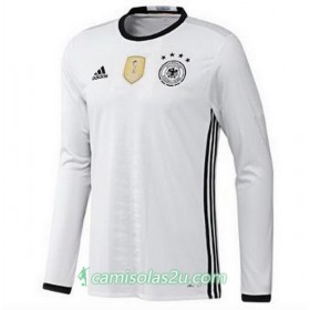 Camisolas de Futebol Alemanha Equipamento Principal Euro 2016 Manga Comprida