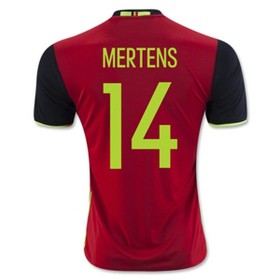 Camisolas de Futebol Bélgica MERTENS Equipamento Principal Euro 2016