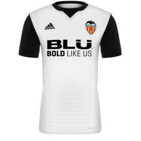 Camisolas de Futebol Valencia Equipamento Principal 2017/18 Manga Curta