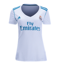 Camisolas de Futebol Real Madrid Mulher Equipamento Principal 2017/18 Manga Curta