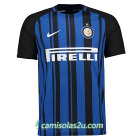 Camisolas de Futebol Inter de Milão Equipamento Principal 2017/18 Manga Curta