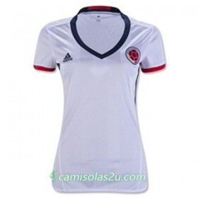 Camisolas de Futebol Colômbia Mulher Equipamento Principal 2016/17 Manga Curta