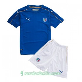 Camisolas de Futebol Itália Criança Equipamento Principal Euro 2016
