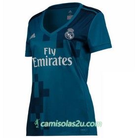 Camisolas de Futebol Real Madrid Mulher Equipamento 3ª 2017/18 Manga Curta