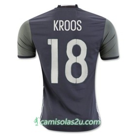 Camisolas de Futebol Alemanha KROOS Equipamento Alternativa Euro 2016