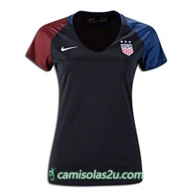 Camisolas de Futebol Estados Unidos Mulher Equipamento Alternativa 2016/17 Manga Curta