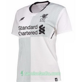 Camisolas de Futebol Liverpool Mulher Equipamento Alternativa 2017/18 Manga Curta