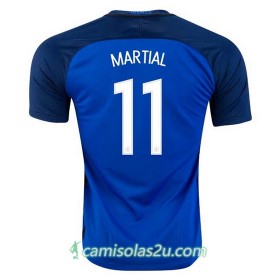 Camisolas de Futebol França MARTIAL Equipamento Principal Euro 2016