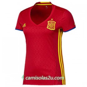 Camisolas de Futebol Espanha Mulher Equipamento Principal Euro 2016