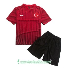 Camisolas de Futebol Turquia Criança Equipamento Principal 2016/17 Manga Curta
