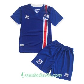 Camisolas de Futebol Island Criança Equipamento Principal Euro 2016