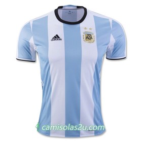 Camisolas de Futebol Argentina Equipamento Principal 2016/17 Manga Curta