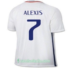 Camisolas de Futebol Chile ALEXIS Equipamento Alternativa 2016/17 Manga Curta