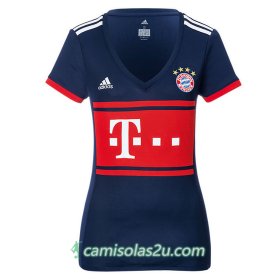 Camisolas de Futebol Bayern München Mulher Equipamento Alternativa 2017/18 Manga Curta