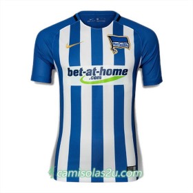 Camisolas de Futebol Hertha Berlin Equipamento Principal 2017/18 Manga Curta