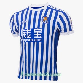 Camisolas de Futebol Real Sociedad Equipamento Principal 2017/18 Manga Curta