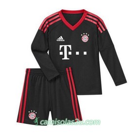 Camisolas de Futebol Bayern München Guarda Redes Criança Equipamento Principal 2017/18 Manga Comprida