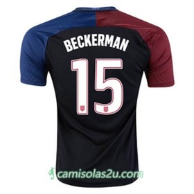 Camisolas de Futebol Estados Unidos BECKERMAN Equipamento Alternativa 2016/17 Manga Curta