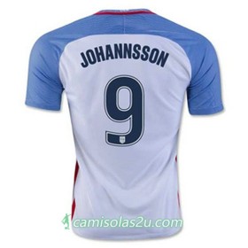 Camisolas de Futebol Estados Unidos JOHANNSSON Equipamento Principal 2016/17 Manga Curta