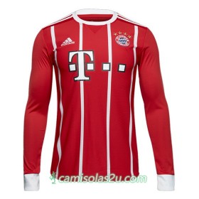 Camisolas de Futebol Bayern München Equipamento Principal 2017/18 Manga Comprida