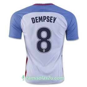 Camisolas de Futebol Estados Unidos Dempsey Equipamento Principal 2016/17 Manga Curta