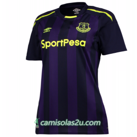 Camisolas de Futebol Everton Mulher Equipamento 3ª 2017/18 Manga Curta