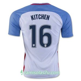 Camisolas de Futebol Estados Unidos KITCHEN Equipamento Principal 2016/17 Manga Curta