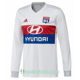 Camisolas de Futebol Olympique Lyonnais Equipamento Principal 2017/18 Manga Comprida
