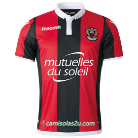 Camisolas de Futebol Nice Equipamento Principal 2017/18 Manga Curta