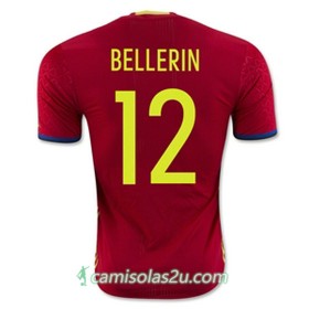 Camisolas de Futebol Espanha BELLERIN Equipamento Principal Euro 2016