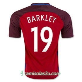 Camisolas de Futebol Inglaterra BARKLEY Equipamento Alternativa 2016/17 Manga Curta
