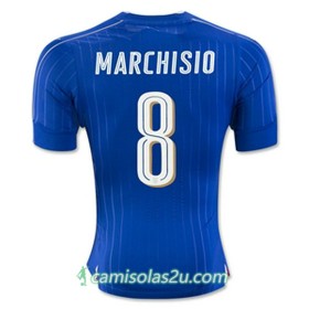Camisolas de Futebol Itália MARCHISIO Equipamento Principal Euro 2016