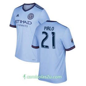 Camisolas de Futebol New York City FC Pirlo Equipamento Principal 2017/18 Manga Curta