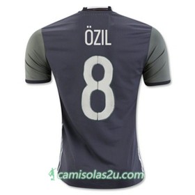 Camisolas de Futebol Alemanha OZIL Equipamento Alternativa Euro 2016