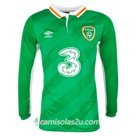 Camisolas de Futebol Irlanda Equipamento Principal Euro 2016 Manga Comprida