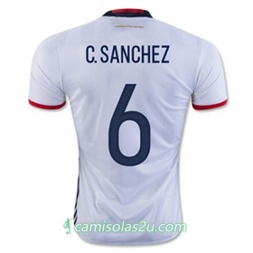 Camisolas de Futebol Colômbia C SANCHEZ Equipamento Principal 2016/17 Manga Curta