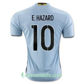 Camisolas de Futebol Bélgica E HAZARD Equipamento Alternativa Euro 2016