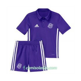 Camisolas de Futebol Olympique de Marseille Criança Equipamento 3ª 2017/18 Manga Curta