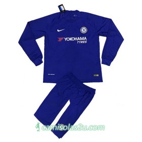 Camisolas de Futebol Chelsea Equipamento Principal 2017/18 Manga Comprida