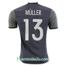 Camisolas de Futebol Alemanha MULLER Equipamento Alternativa Euro 2016