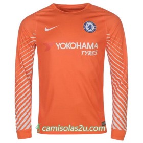 Camisolas de Futebol Chelsea Guarda Redes Equipamento Principal 2017/18 Manga Comprida