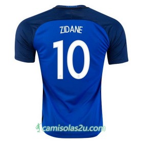Camisolas de Futebol França ZIDANE Equipamento Principal Euro 2016