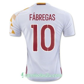 Camisolas de Futebol Espanha FABREGAS Equipamento Alternativa Euro 2016
