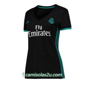 Camisolas de Futebol Real Madrid Mulher Equipamento Alternativa 2017/18 Manga Curta